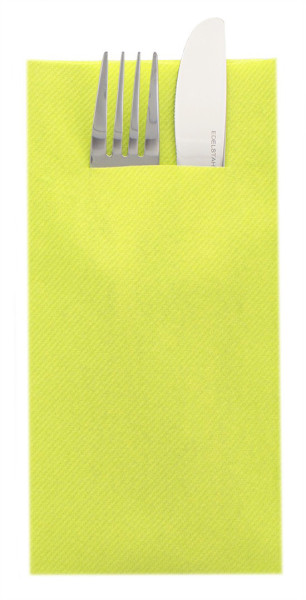 Besteckserviette Lime aus Linclass® Airlaid 40 x 40 cm, 75 Stück