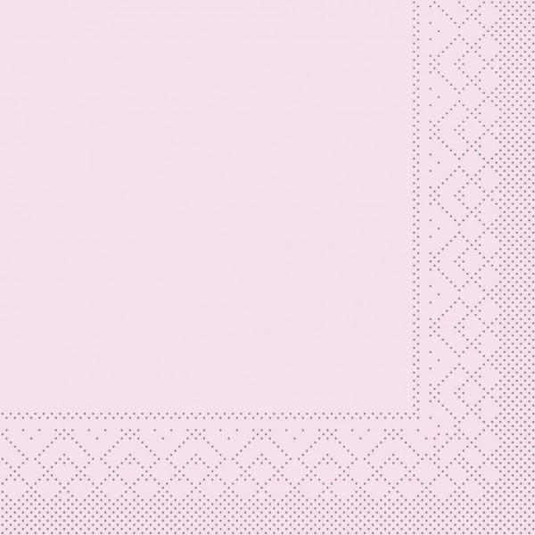 Cocktail-Servietten Rosa aus Tissue 25 x 25 cm, 100 Stück