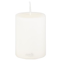 Stumpenkerze in Creme Ø 70 mm x H 100 mm, Brenndauer ca. 52 Std. - 1 Stück Stumpenkerze in Creme Ø 70 mm x H 100 mm, Brenndauer ca. 52 Std. - 1 Stück