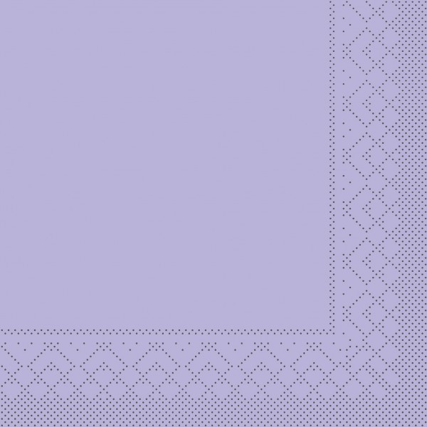 Serviette Lila aus Tissue 33 x 33 cm, 20 Stück