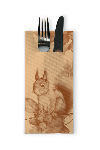 Besteckserviette Skippy aus Linclass® Airlaid 40 x 40cm, 1/8 Falz, 75 Stück