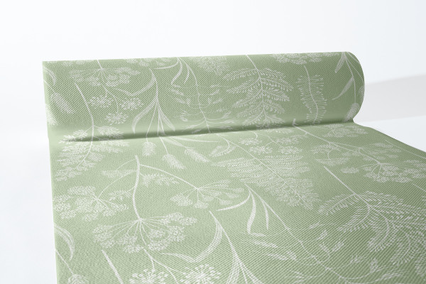 Tischläufer Benjamin in Salbei aus Linclass® Airlaid 40 cm x 24 m, 1 Stück