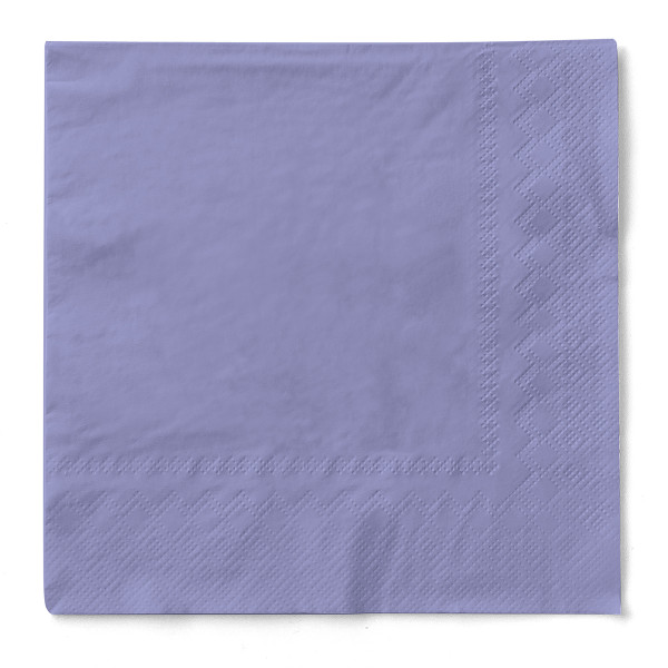 Serviette in Lila aus Tissue 3-lagig, 33 x 33 cm, 100 Stück