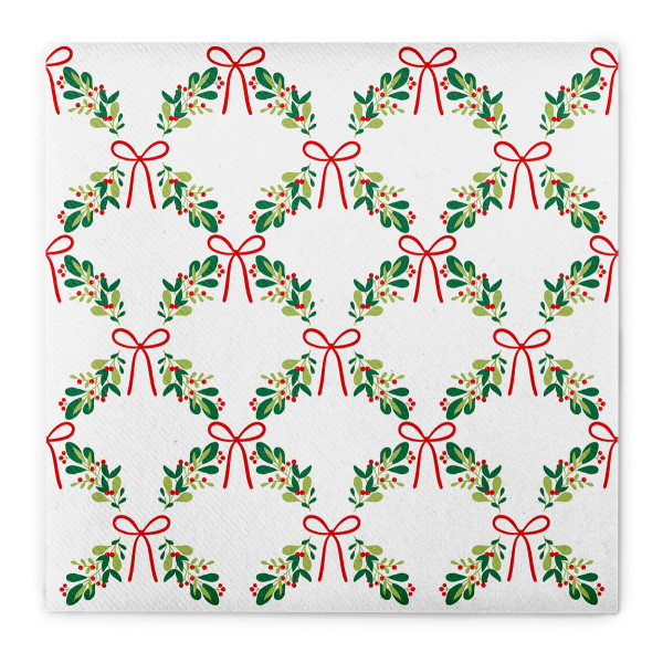 Weihnachtsserviette Lauro aus Linclass® Airlaid, 40 x 40 cm, 1/4 Falz, 50 Stück