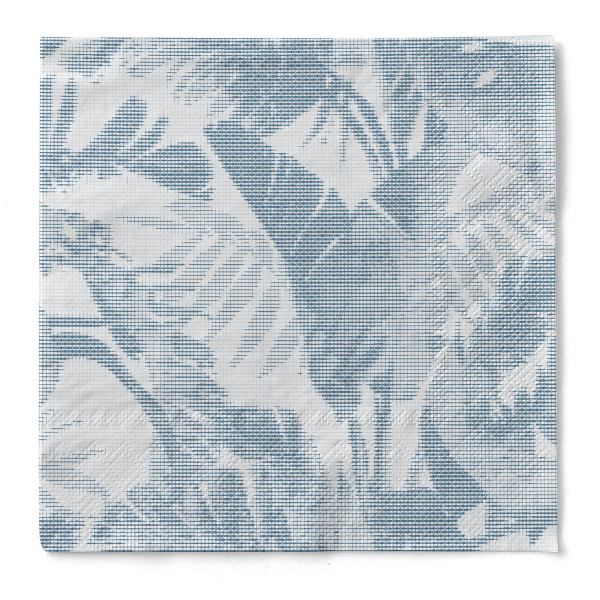 Serviette Magnus in Blaugrau aus Tissue 40 x 40 cm, 100 Stück