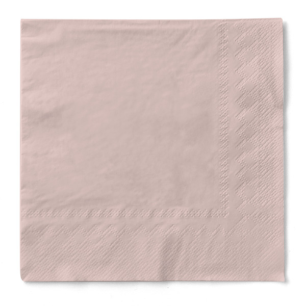Serviette in Altrosa aus Tissue 3-lagig, 40 x 40 cm, 100 Stück