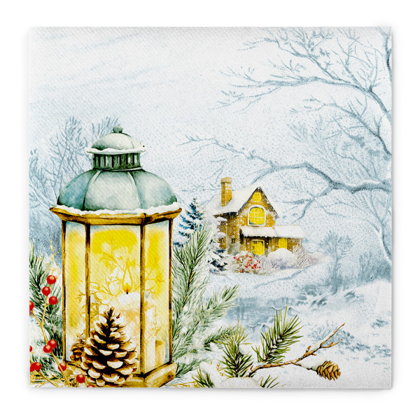 Weihnachtsserviette Ruth aus Linclass® Airlaid, 40 x 40 cm, 1/4 Falz, 50 Stück