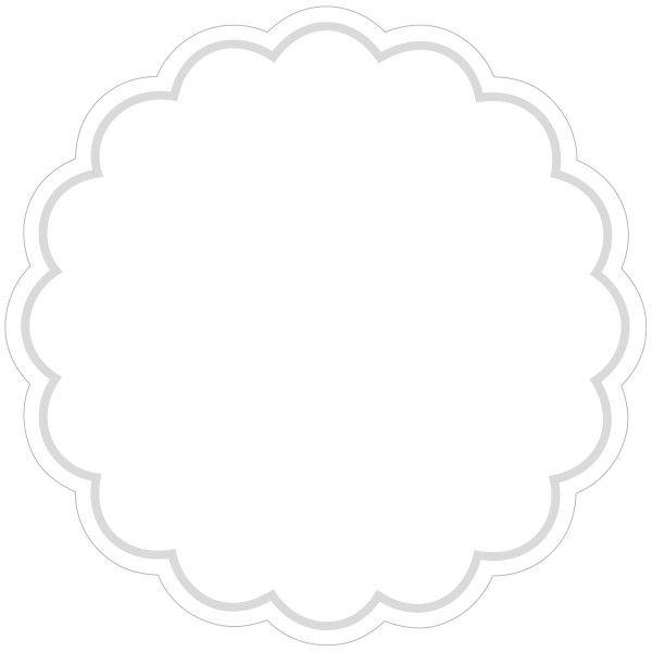 Tablett-Deckchen Basics Weiss aus Tissue 7-lagig, Ø 180 mm, 250 Stück