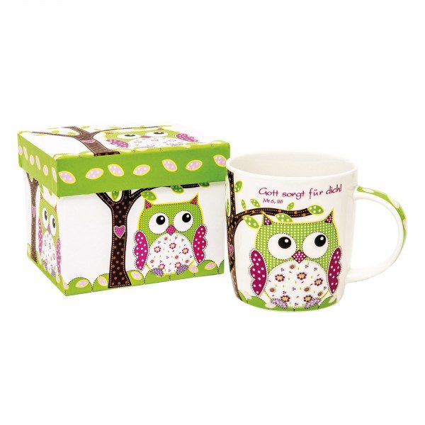 Tasse EULE mit Geschenkkarton, 1 Stück