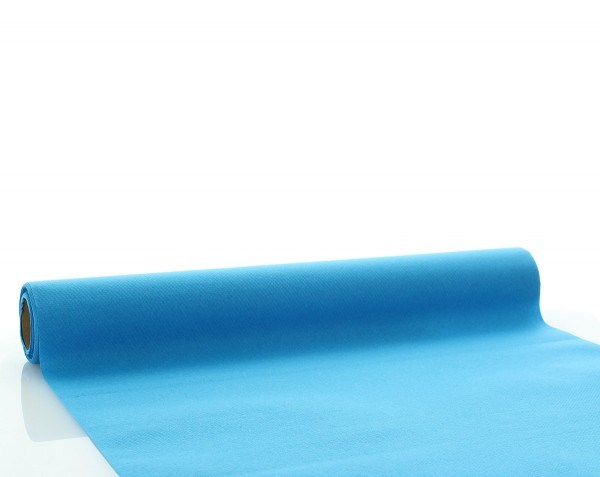 Tischläufer Aquablau aus Linclass® Airlaid 40 cm x 4,80 m, 1 Stück