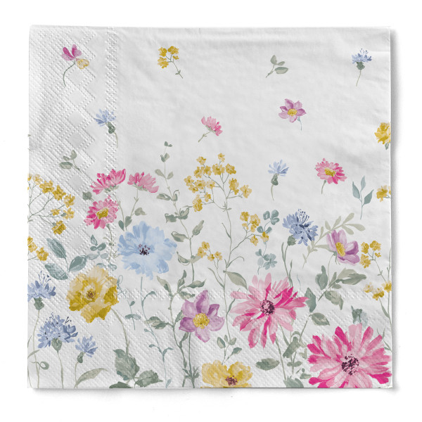 Serviette Meggi aus Tissue 3-lagig, 40 x 40 cm, 1/4 Falz, 100 Stück