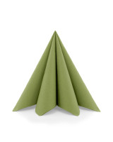 Serviette Oliv aus Linclass® Airlaid 40 x 40 cm, 12 Stück Serviette Oliv aus Linclass® Airlaid 40 x 40 cm, 12 Stück