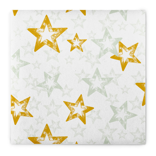 Weihnachtsserviette Allison in Salbei-Gold aus Linclass® Airlaid, 40 x 40 cm, 1/4 Falz, 50 Stück