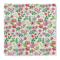 Serviette "Alyson" (Blumen) in Apfelgrün aus Tissue 33 x 33 cm, 20 Stück Serviette "Alyson" (Blumen) in Apfelgrün aus Tissue 33 x 33 cm, 20 Stück