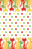 Tischdecke Cats aus Linclass® Airlaid 120 x 180 cm, 1 Stück Tischdecke Cats aus Linclass® Airlaid 120 x 180 cm, 1 Stück