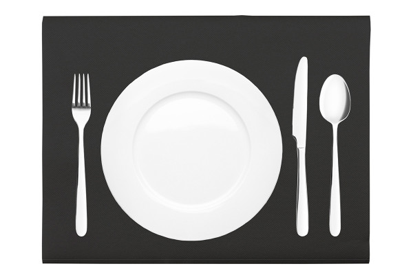 Tischset Schwarz aus Linclass® Airlaid 40 x 30 cm, 100 Stück