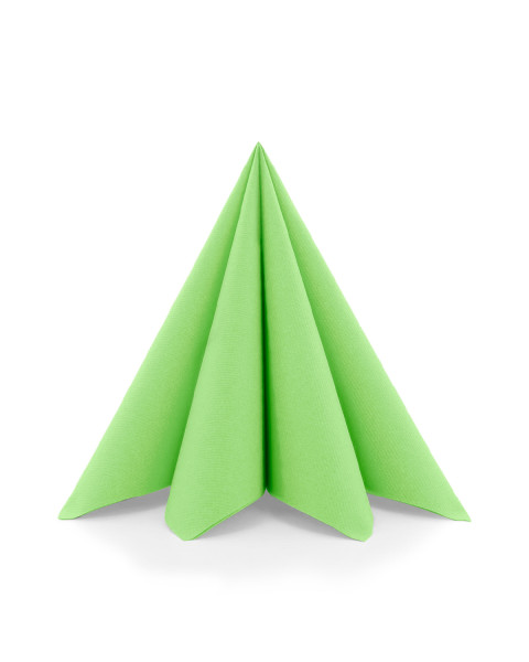 Serviette Apfelgrün aus Linclass® Airlaid 40 x 40 cm, 12 Stück