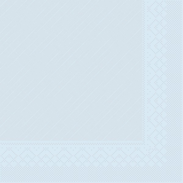 Serviette Hellblau aus Tissue Deluxe®, 4-lagig, 40 x 40 cm, 50 Stück