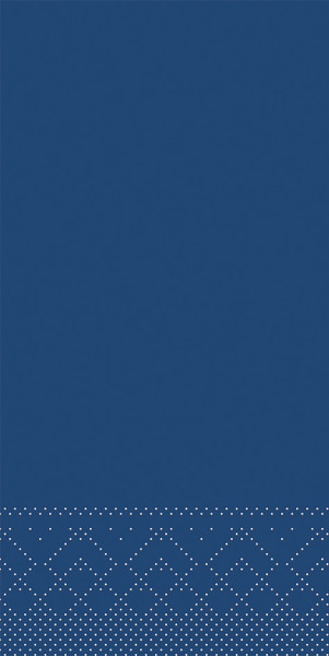 Serviette in Royalblau aus Tissue 3-lagig, 40 x 40 cm, 1/8 Falz, 100 Stück