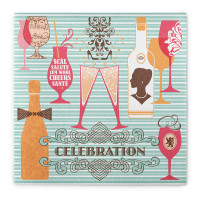 Serviette Celebration in Mint-Orange aus Linclass® Airlaid 40 x 40 cm, 12 Stück Serviette Celebration in Mint-Orange aus Linclass® Airlaid 40 x 40 cm, 12 Stück