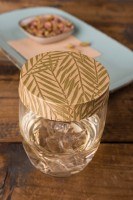 Glasabdeckungen aus hochwertigem Karton, Botanic in Braun-Grün, Ø 74 mm, 200 Stück Glasabdeckungen aus hochwertigem Karton, Botanic in Braun-Grün, Ø 74 mm, 200 Stück