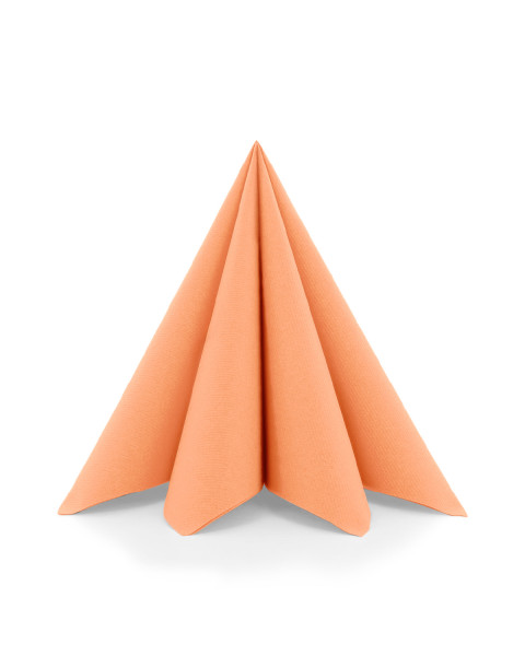 Serviette Aprikot aus Linclass® Airlaid 40 x 40 cm, 12 Stück