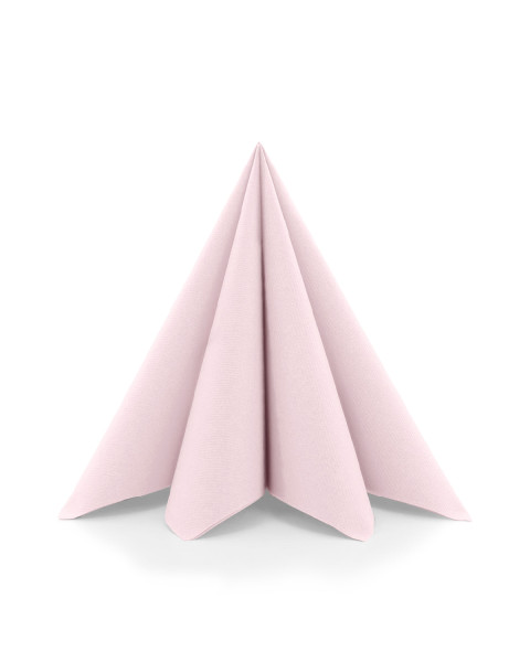Serviette in Hellrosa aus Linclass® Airlaid 40 x 40 cm, 50 Stück
