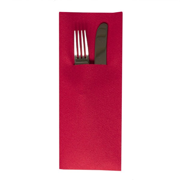 XL Besteckserviette in Rot aus Linclass® Airlaid 48 x 40 cm, 75 Stück
