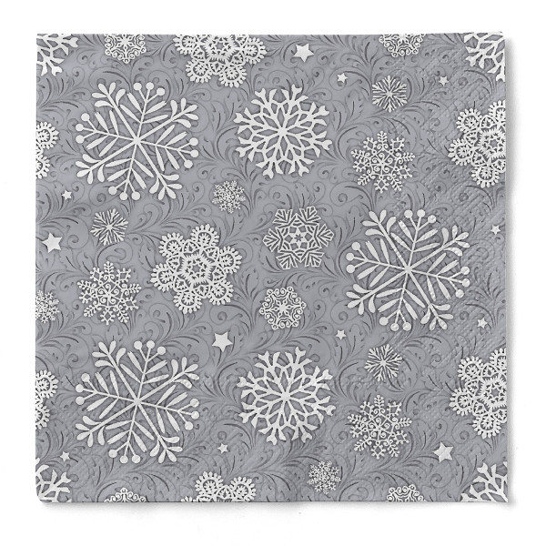 Weihnachtsserviette Steven aus Tissue 3-lagig, 33 x 33 cm, 1/4 Falz, 100 Stück