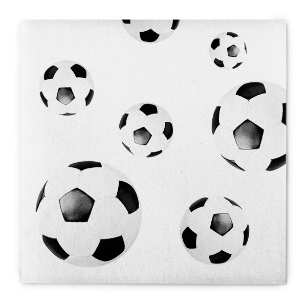 Serviette Fußball aus Linclass® Airlaid 40 x 40 cm, 50 Stück