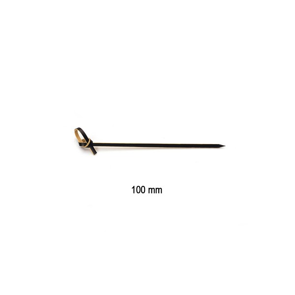 Knotenpicker aus Bambus in Schwarz, 100 mm, 200 Stück