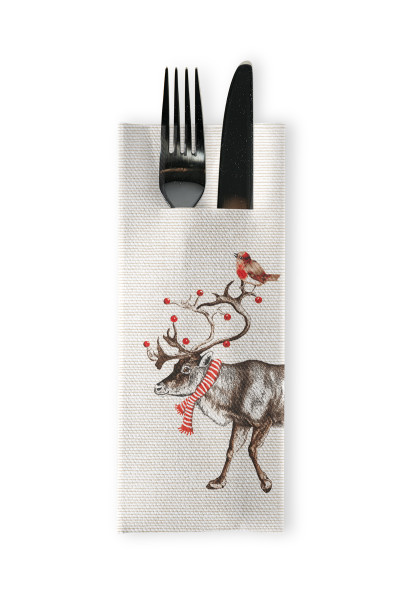 Besteckserviette "Pub" Knut aus Linclass® Airlaid 40 x 33 cm, 1/8 Falz, 75 Stück