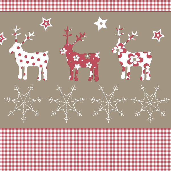 Serviette &quot;Christmas at Home&quot; aus Tissue 3-lagig, 40 x 40 cm, 20 Stück