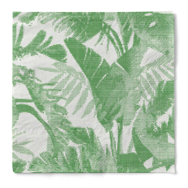 Serviette Magnus in Grün aus Tissue 40 x 40 cm, 100 Stück