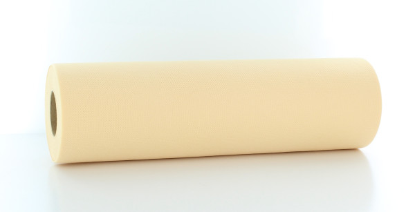 Tischband Creme aus PP-Vlies, wasserabweisend, 30 cm x 20 m, 1 Stück