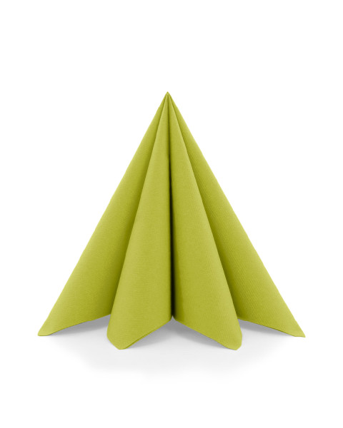 Serviette in Kiwi aus Linclass® Airlaid 40 x 40 cm, 50 Stück