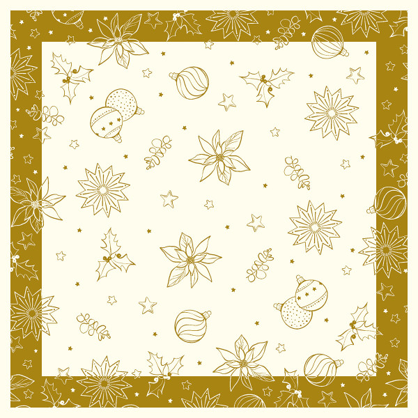 Tischdecke Milan in Champagner-Gold aus Linclass® Airlaid 80 x 80 cm, 20 Stück