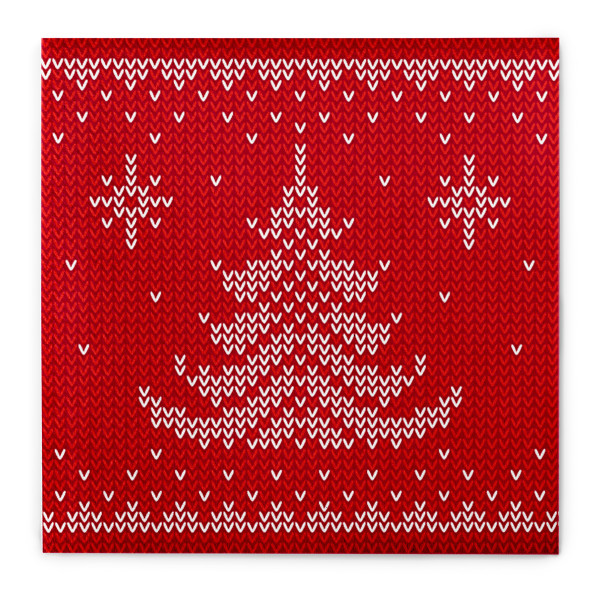 Weihnachtsserviette Ted in Rot aus Linclass® Airlaid 40 x 40 cm, 50 Stück