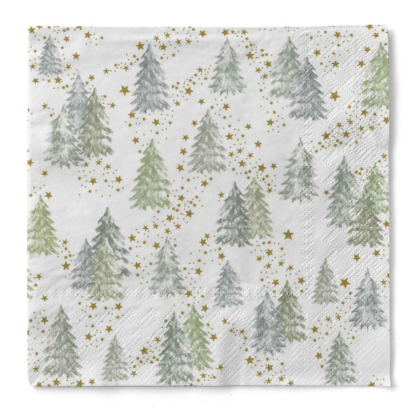 Tissue Weihnachtsserviette Tommy, 33 x 33 cm, 3-lagig, 100 Stück