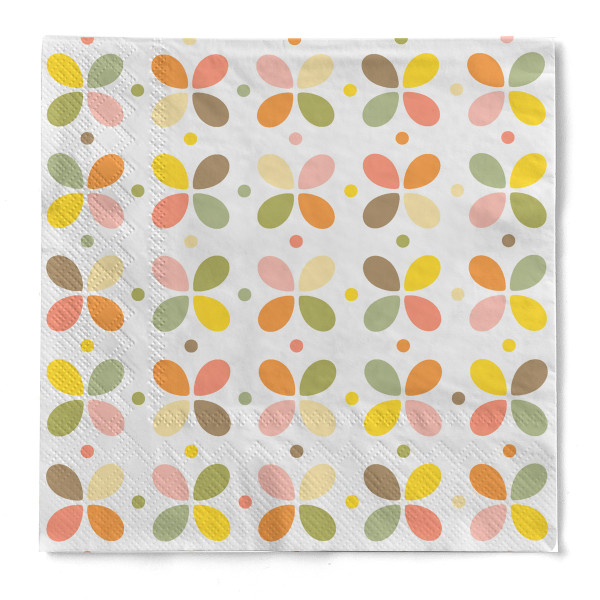 Serviette &quot;Kiro&quot; Vintage aus Tissue 33 x 33 cm, 20 Stück