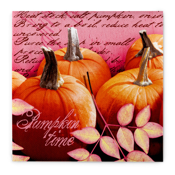 Serviette Pumpkin Time aus Linclass® Airlaid 40 x 40 cm, 12 Stück