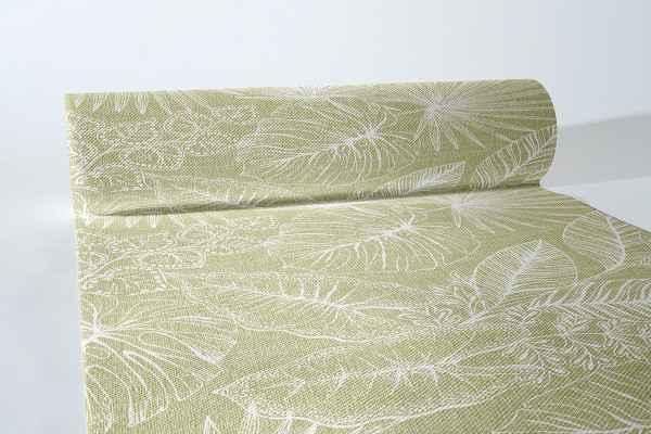 Tischläufer Kona in Oliv aus Linclass® Airlaid 40 cm x 24 m, 1 Stück