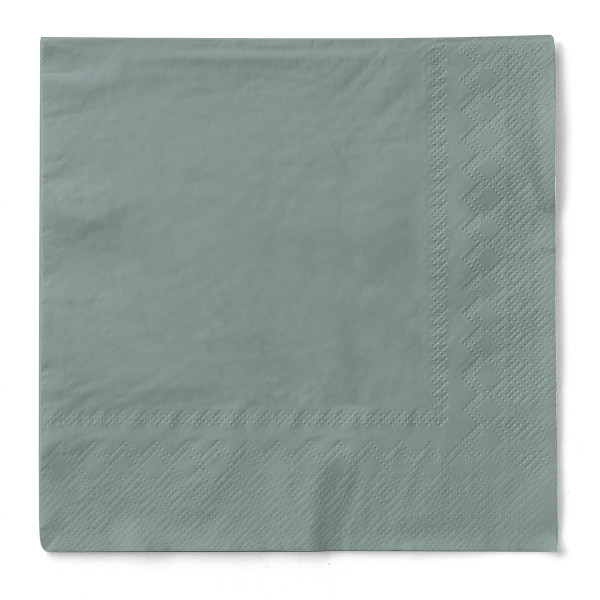 Cocktail-Servietten Grau aus Tissue 24 x 24 cm, 150 Stück