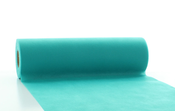 Tischband Türkis aus PP-Vlies, 30 cm x 20 m, 1 Stück