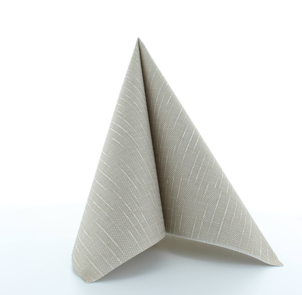 Serviette Stockholm in Stein aus Linclass® Airlaid 40 x 40 cm, 50 Stück