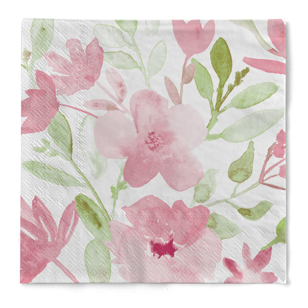 Serviette Madera aus Tissue 3-lagig, 40 x 40 cm, 1/4 Falz, 100 Stück