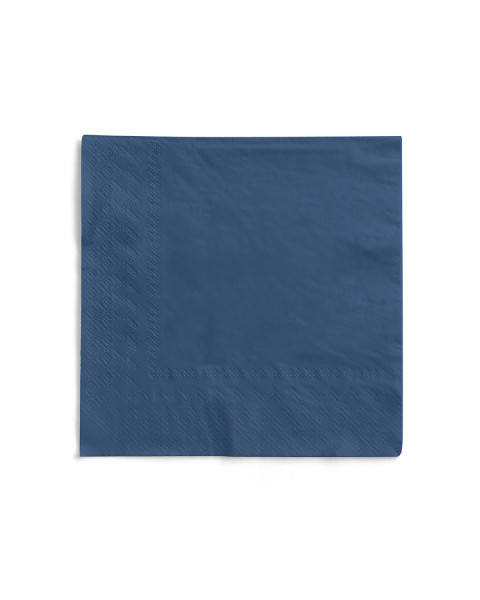 Serviette in Royalblau aus Tissue 3-lagig, 1/4 Falz, 40 x 40 cm, 100 Stück