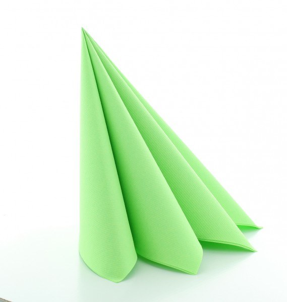Serviette Apfelgrün aus Linclass® Airlaid 40 x 40 cm, 12 Stück