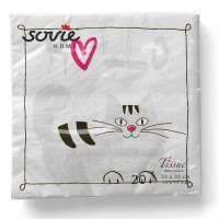 Vorschau: Serviette Moritz in Pink aus Tissue 33 x 33 cm, 20 Stück Vorschau: Serviette Moritz in Pink aus Tissue 33 x 33 cm, 20 Stück