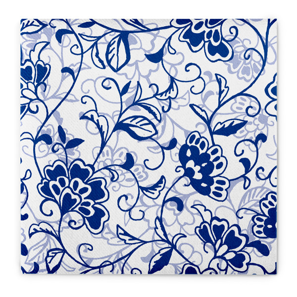 Serviette Liv in Blau aus Linclass® Airlaid 40 x 40 cm, 12 Stück